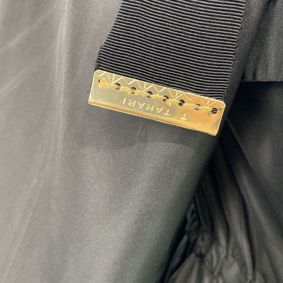 Elie Tahari black nylon zip 3/4 jacket - Picture 5 of 16